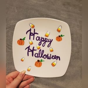 Candy corn plate